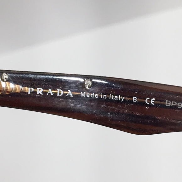 Prada dark brown acetate frame eyeglasses - Picture 6 of 7